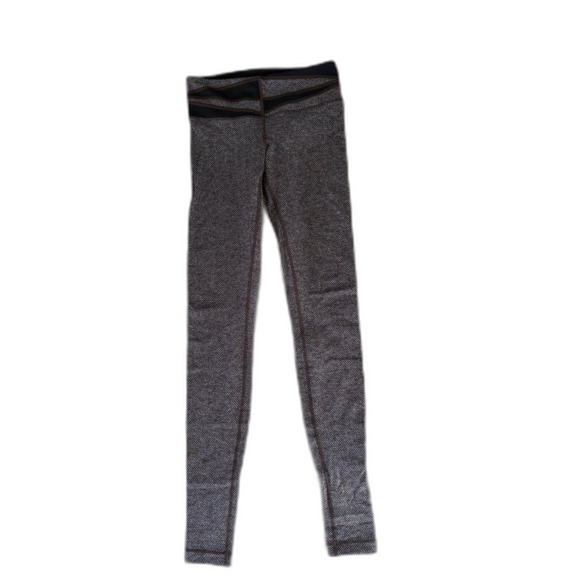 lululemon athletica Pants - Lululemon high rise brown herringbone leggings - size 4 tall